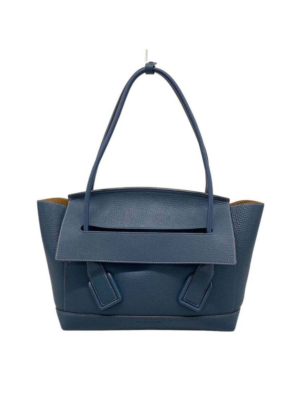 Bottega Veneta Shoulder Bag the Arco Blue Leather